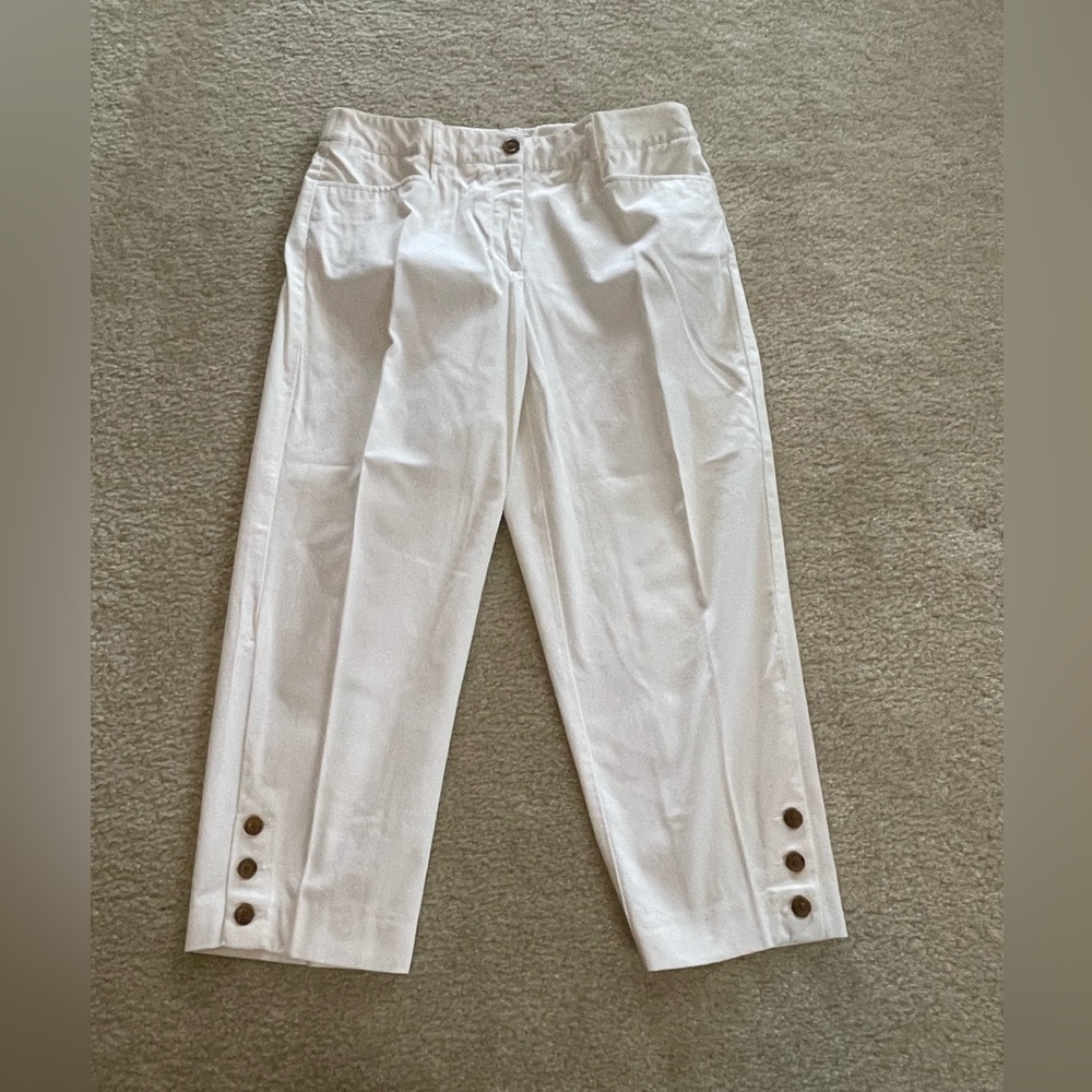Women Capri Pants - White - Laura Scott - Size: 8
